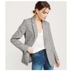A&F Gray Plaid Women's Blazer